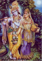 Radharani with Lord Sri Krishna